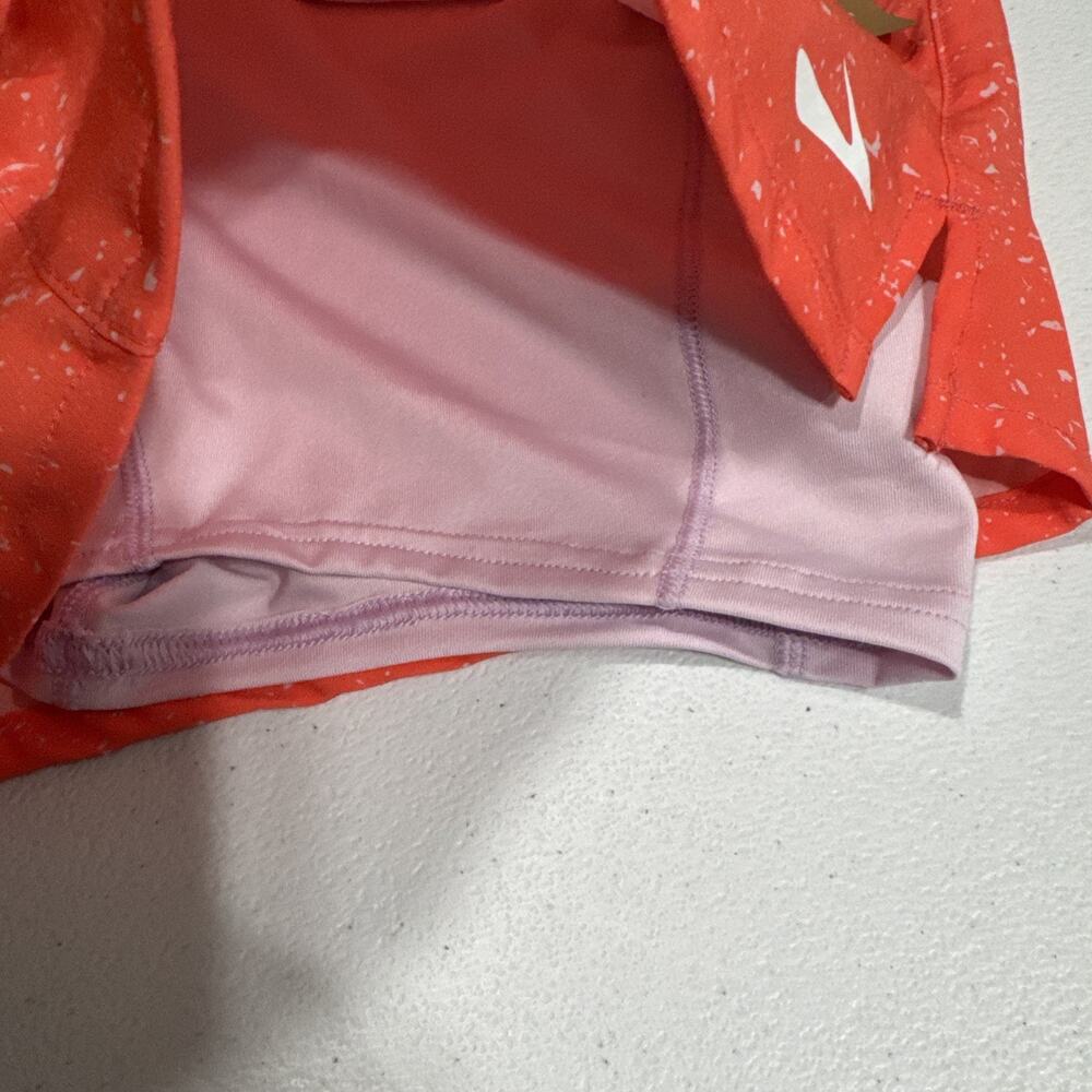 Brooks Women's Moment 5" Running Shorts 2 in 1 Athletic Orange Speckled Size XS - Picture 3 of 13